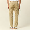 Pantalon cargo droit beige homme