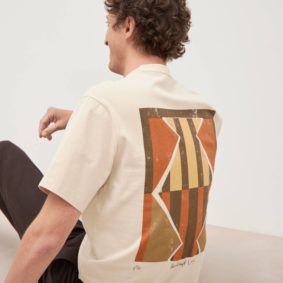 T-shirt en coton sable homme