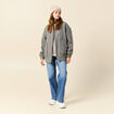 Pull manches longues bleu marine femme