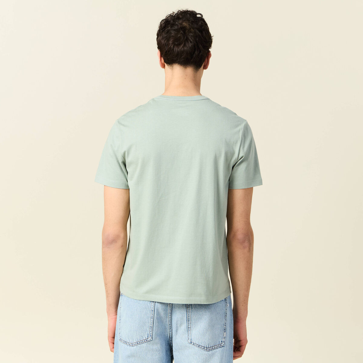 T-shirt éco-responsable vert olive homme