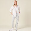 Jeans slouchy denim snow bleu femme
