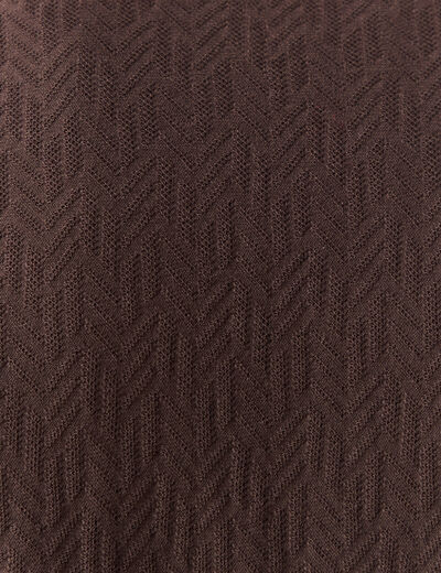 Polo manches courtes marron fonc&eacute; homme