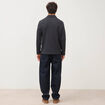 Polo manches longues noir homme