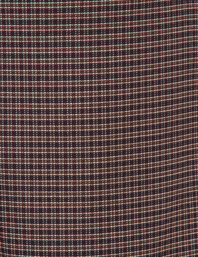 Mini-jupe droite courte marron femme