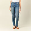 Jeans straight denim dirty femme