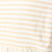 Chemise manches 3/4 beige moyen femme