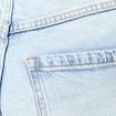 Bermuda droit en jean denim snow bleu femme