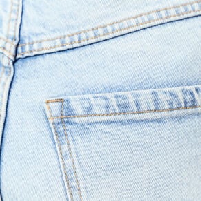 bermuda droit en jean denim snow bleu femme Bermuda droit en jean denim snow bleu femme