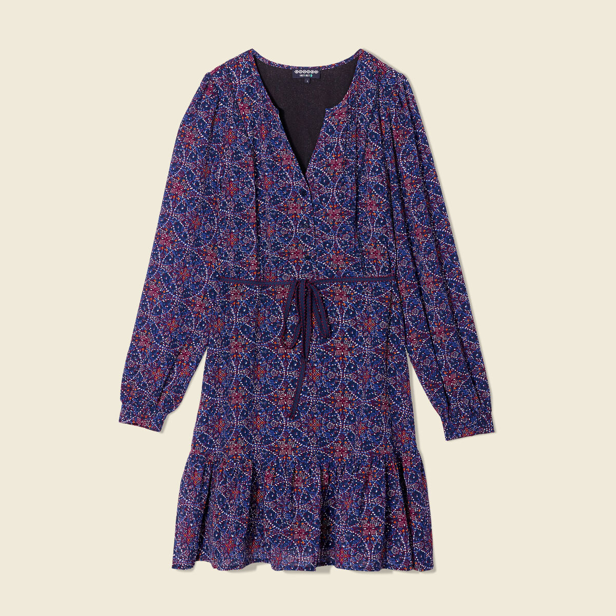 Robe patineuse éco-responsable bleu marine femme