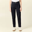 Jeans mom fabriqué en France denim brut femme