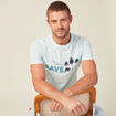 T-shirt manches courtes bleu clair homme