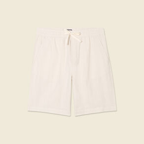 Bermuda droit à coulisse ecru homme