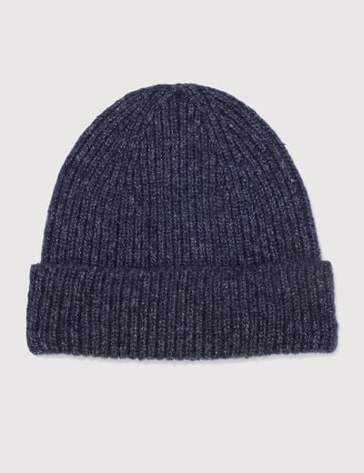 Bonnet chin&eacute; bleu marine homme