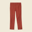 Pantalon chino marron cognac homme