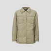 Manteau droit éco-responsable vert kaki femme