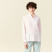 Chemise manches longues rose clair femme