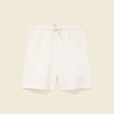 Short droit avec cordon ecru homme