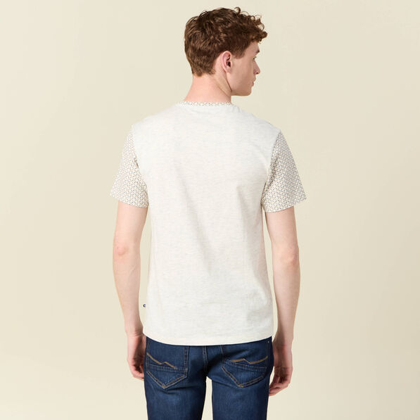 T-shirt manches courtes blanc homme