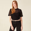T-shirt manches courtes noir femme