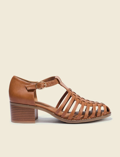 Sandales marron femme
