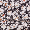 Foulard plissé noir femme