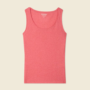Débardeur femme uni col arrondi Instinct rouge femme