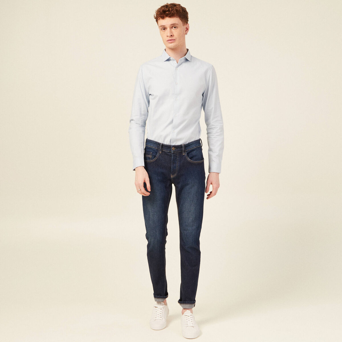 Chemise éco-responsable bleu ciel homme