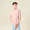 T-shirt en coton manches courtes rose pastel homme