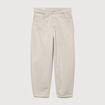 Jeans large longueur 32 en coton denim beige homme