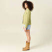Veste esprit blazer fluide vert olive femme