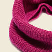 Snood tricot&eacute; fabriqu&eacute; en France rose fushia femme