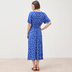 Robe longue bleu roi femme