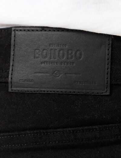 Jeans slim éco-responsable denim noir homme