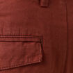 Bermuda droite &agrave; coulisse marron cognac homme