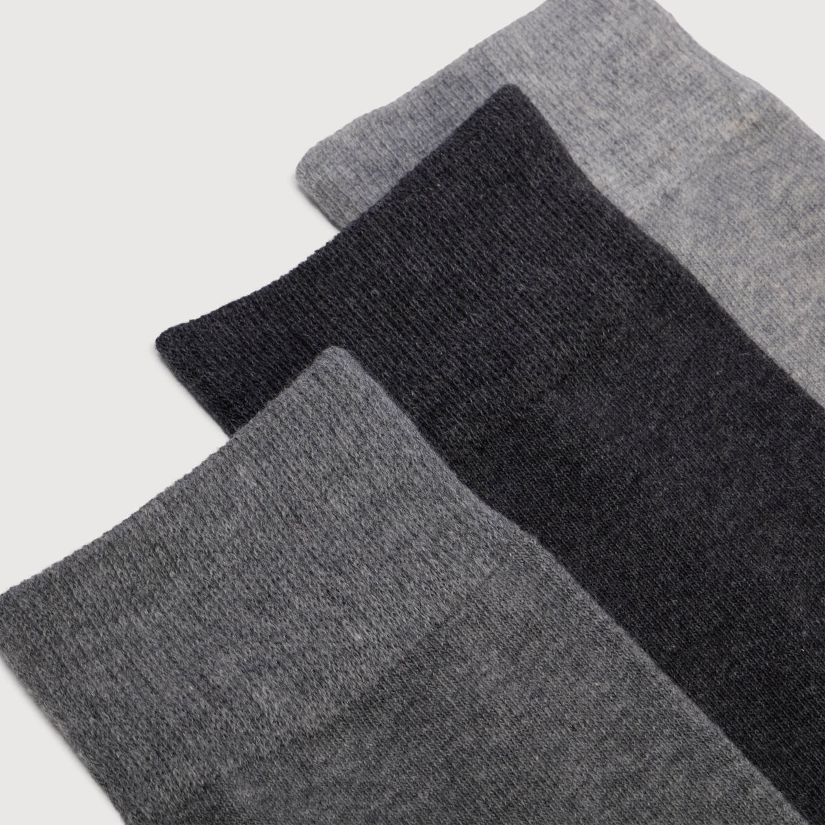 Lot de 3 paires de chaussettes gris clair homme