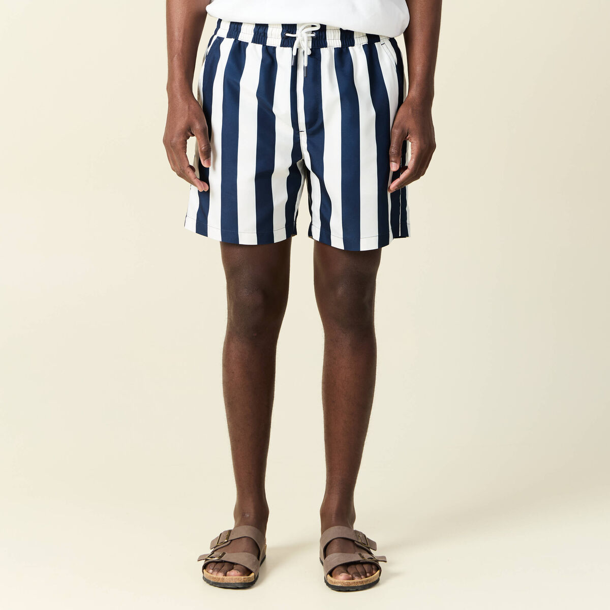 Short de bain bleu marine homme