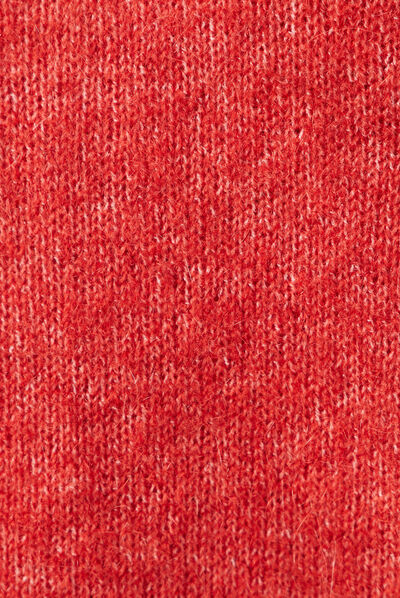 Pull éco-responsable rouge foncé femme