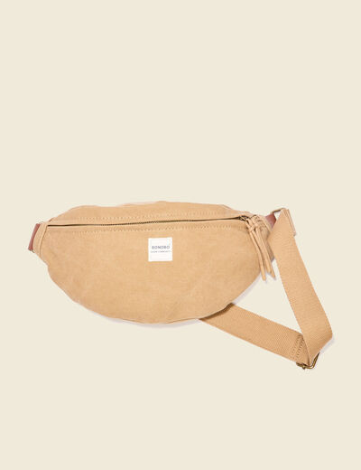 Sac banane beige homme