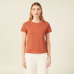 T-shirt manches courtes orange femme
