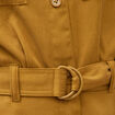Combinaison salopette col am&eacute;ricain vert olive femme