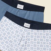 Pack de 2 boxers bleu fonc&eacute; homme