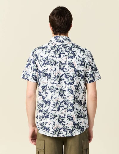 Chemise manches courtes blanc homme