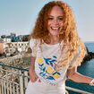 T-shirt manches courtes blanc femme