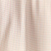 Blouse manches courtes nouée marron clair femme