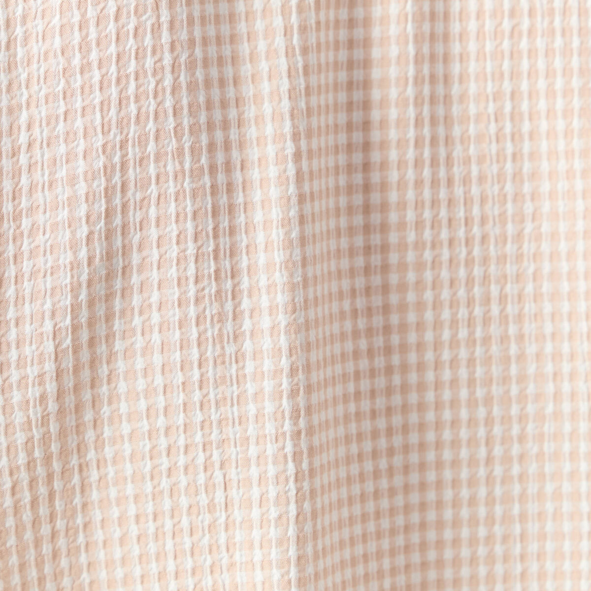 Blouse manches courtes nouée marron clair femme