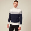 Pull manches longues vert kaki homme