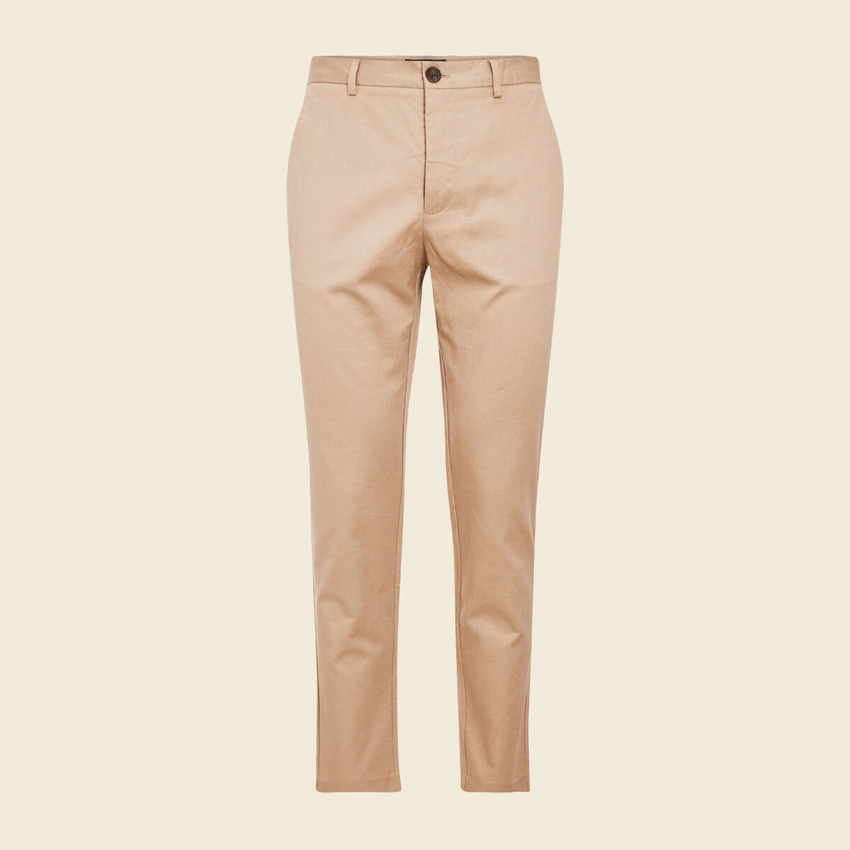 Pantalon chino cropped beige homme