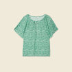 T-shirt manches courtes vert femme