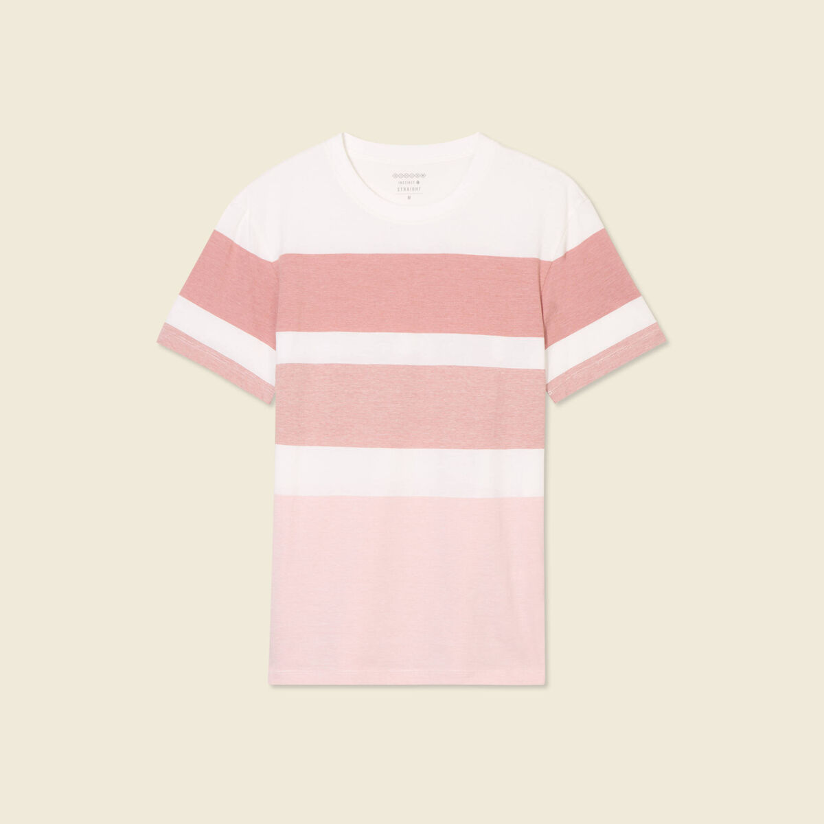 T-shirt manches courtes rose pastel homme