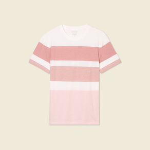 T-shirt manches courtes rose pastel homme